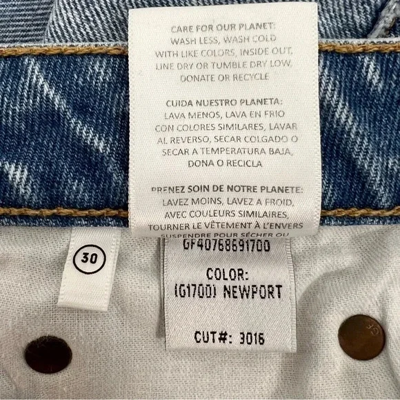 GRLFRND The Helena High Rise Cut Off Jeans Shorts Newport frayed Raw hem Size 30 - Picture 10 of 12